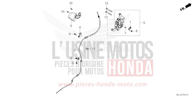 PARKING BRAKE LEVER for Gold Wing MAT IRIDIUM GRAY METALLIC (NHC64) from 2023